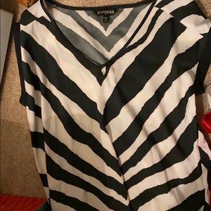 Express zebra print blouse